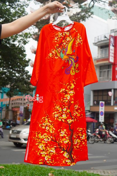  [S-4XL] Áo Dài Cách Tân - Phụng Màu 196 