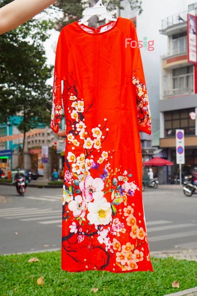  [S-XL] Áo Dài Cách Tân - Trăm Hoa Đua Nở CTM191 