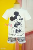  [16-17kg] Set Đồ Bộ Đùi Bé Trai MG - Trắng Micky 