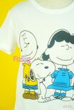  [12-14kg] Set Đồ Bộ Đùi Bé Trai MG - Trắng Snoopy [Q.Sọc Xanh] 