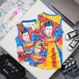  [13-14kg, 18-24kg] Set Đồ Bộ Ngắn 3 Lỗ Bé Trai SK - Superman 