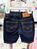  7-9kg 12M Quần short jaens L.v bé gái tăng đơ ẩn- Navy đậm QS02 