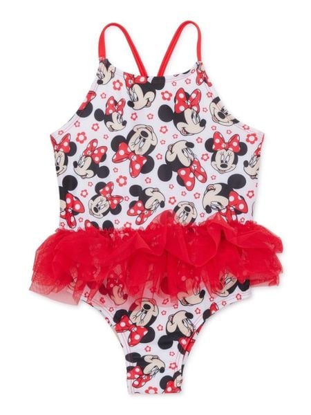  [6-9m,3T] Đồ Bơi Bé Gái DN - Trắng Mickey Hoa 