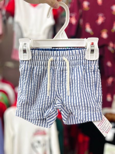  [3m-6m] Quần Short Gp - Sọc Trắng Xanh 