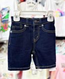  7-9kg 12M Quần short jaens L.v bé gái tăng đơ ẩn- Navy đậm QS02 