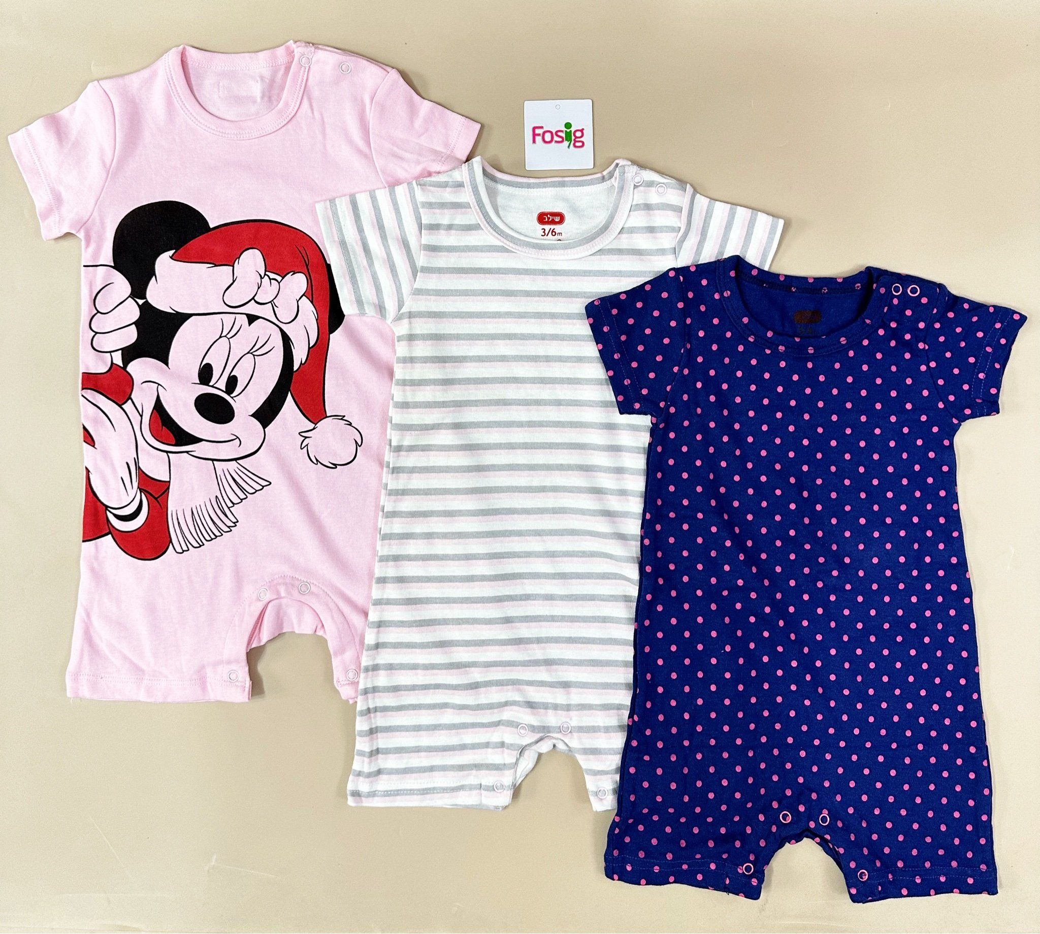  7-15kg Set 3 Romper bé gái mẫu nào cũng xinh yêu- Set ngẫu nhiên S3R1G 