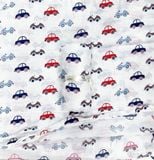 Khăn sợi tre muslin mềm mịn cho bé- Trắng xe hơi K2 