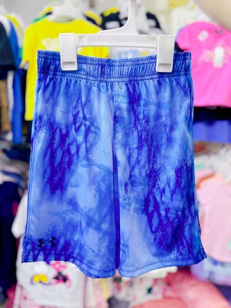  [23-25kg] Quần Short Thun Sport Bé Trai Under - Xanh Dương Loang 