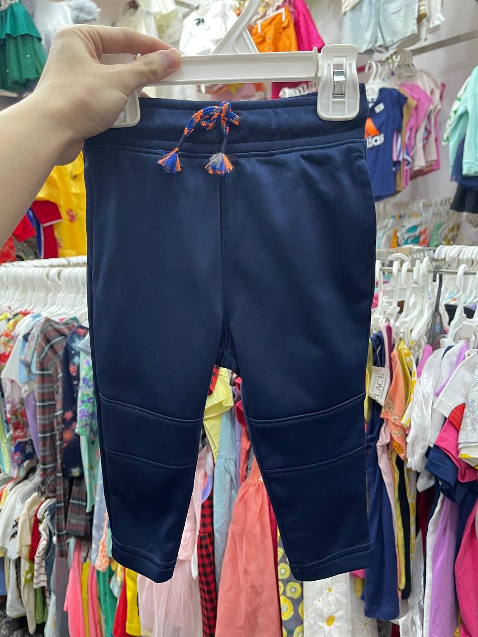  [11-12kg] Quần Dài Nỉ CJ Bé Trai - Navy Trơn 