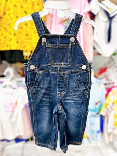  [0-3M] Quần Yếm Bé Trai EPK - Xanh Jean 