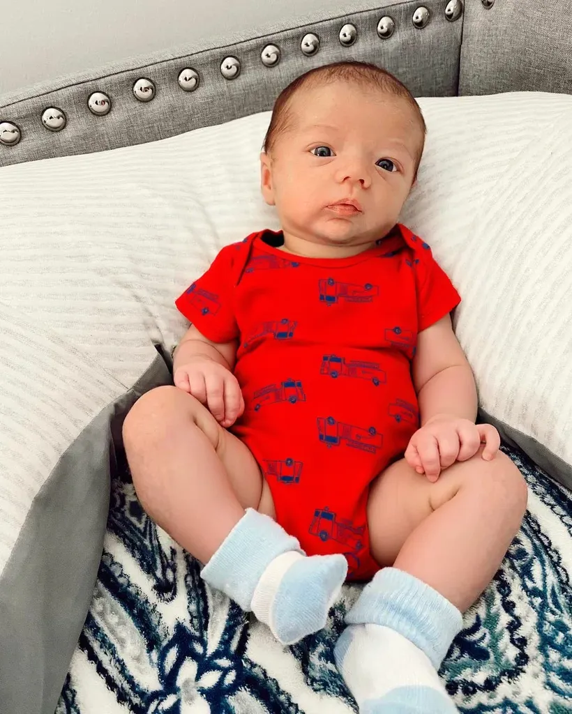  [4-7.5kg; 3m-9m] Bodysuit Tay Ngắn Bé Trai Cter50 - Đỏ Xe Cứu Hỏa 