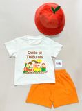 14-24kg Set 3 món chơi lễ 1/6 cho bé, thun 4 chiều tha hồ chạy nhảy- Nón mầm, quần, áo 