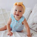  3m, 24m] Bodysuit Cánh Tiên Bé Gái Cter50 - Xanh Cầu Vồng 