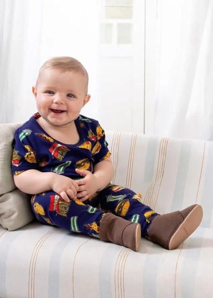  [10-14kg] Set Đồ Bộ Dài Bé Trai Cter - Navy Piza 