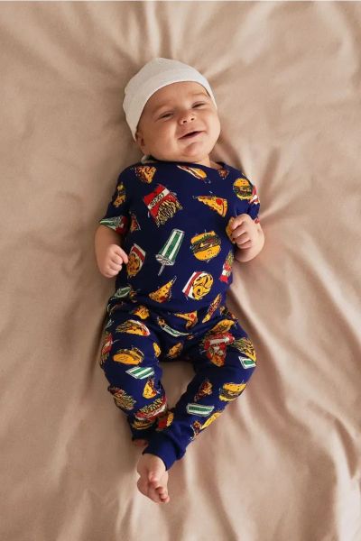  [10-14kg] Set Đồ Bộ Dài Bé Trai Cter - Navy Piza 