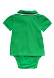  [0-6m, 11-12kg] Bodysuit Tay Ngắn Bé Trai GP - Xanh Lá 