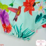  [3m; 2-3T] Romper Đùi Bé Gái Nxt - Xanh Hoa Bướm 