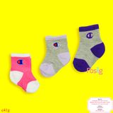  12-24m Set 3 Vớ Champion JD bé gái 