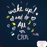  [12-13kg] Áo Thun Tay Ngắn Bé Gái B42 - Navy Wake Up 