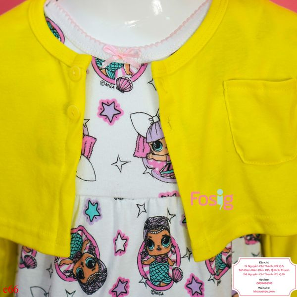  [10-17kg] Set 3 Áo Khoác Và Váy Gymboree - Vàng Em Bé 
