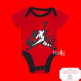  [3m-24m] Bodysuit Tay Ngắn Bé Trai NK - Đỏ NK Air 