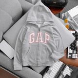  17-20kg; 24-36kg XS-XXL Áo khoác G Unisex- Xám chữ viền hồng AK04 