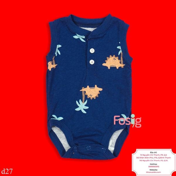  [nb] Bodysuit 3 Lỗ Bé Trai Cter50 - Navy KL Cam 