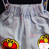  [10-14kg] Set Đồ Bộ Ngắn Bé Trai QC - Đen mascot Bánh Quy 