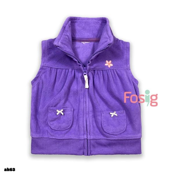  5kg - 6kg và 10kg - 11kg Áo Khoác Nỉ Bé Gái Cter - Tím Hoa Cam [GL] 