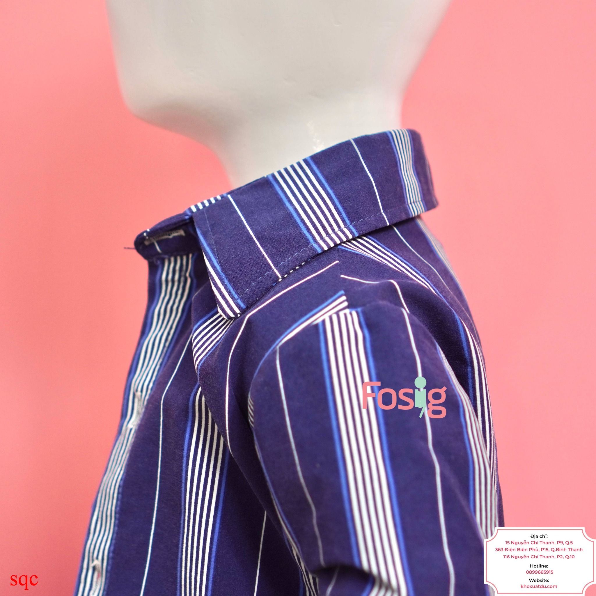  [9-14kg] Set 3 Món Bé Trai - Sọc Navy Trắng 
