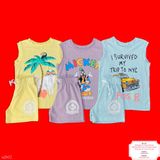  [17-18kg ; 23-25kg] Set 3 Đồ Bộ Ngắn 3 Lỗ cho Bé RD - Combo màu ngẫu nhiên 