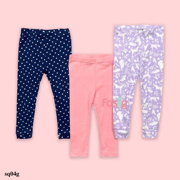  [5-20kg ; 36-40kg] Set 3 Quần Jogger Và Legging Bé Gái All Brand - Combo ngẫu nhiên 