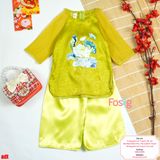  [9-19kg] Set Đồ Lam Bé Gái - Xanh Hoa Sen 