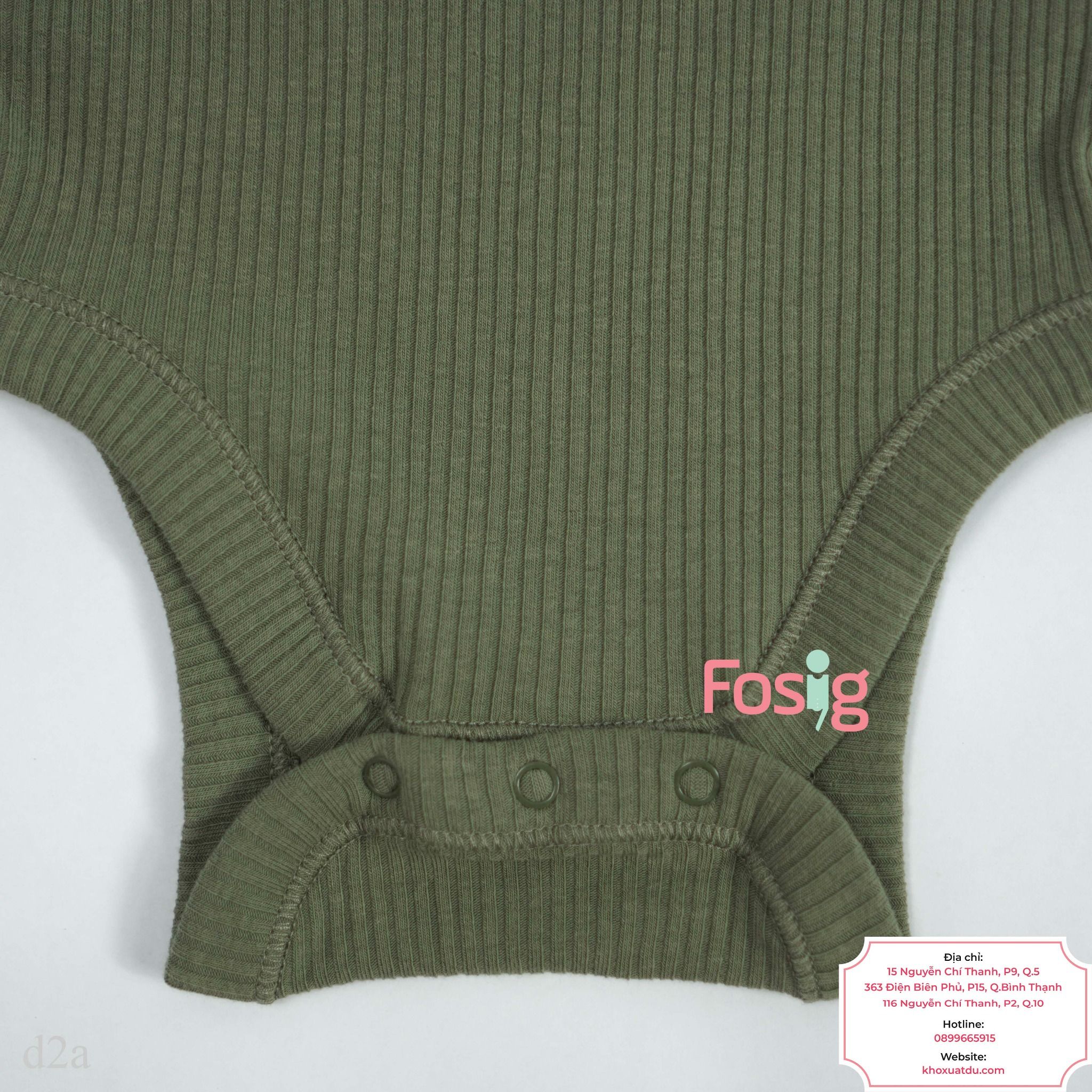  [0-6M] Bodysuit Tay Ngắn Bé Trai ON - Rêu Sọc 