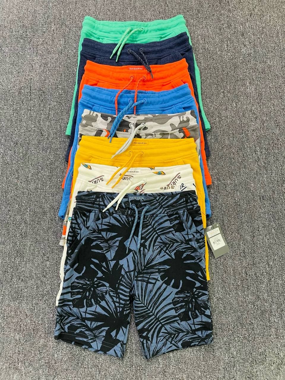  [10-14kg và 17-20kg] Quần Short Thun Da Cá Dây Rút PM Bé Trai - Navy Lá Đen 
