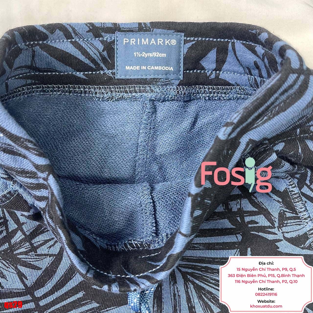  [10-14kg và 17-20kg] Quần Short Thun Da Cá Dây Rút PM Bé Trai - Navy Lá Đen 