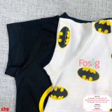  [5-8kg 15-16kg] Set 2 Romper Body Đùi Cho Bé Trai HM - Đen Trắng Batman 