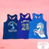  [21-45kg] Set 3 Áo Thun Sát Nách 3Lỗ Bé Gái PL - Combo ngẫu nhiên 