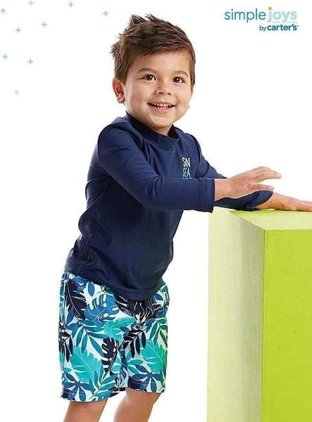  [6-7kg; 10-11kg] Set Đồ Bơi Bé Trai Cter - Navy Sunsea 