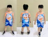  [7-17kg] Set Đồ Bộ Ngắn Thun Lạnh Bé Trai - Cam Doraemon 