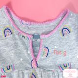  [4-8kg 17-19kg] Set 2 Đầm Thun Cotton Tay Ngắn Bé Gái - Combo màu ngẫu nhiên 
