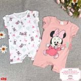  [13-16kg] Set 2 Romper Body Đùi Cho Bé Gái HM - Trắng Hồng Minnie 