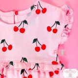  [4-8kg 17-19kg] Set 2 Đầm Thun Cotton Tay Ngắn Bé Gái - Combo màu ngẫu nhiên 