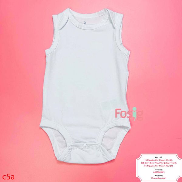  [9-12m] Bodysuit Tay Ngắn Bé Trai - Trắng Amazon 3L 