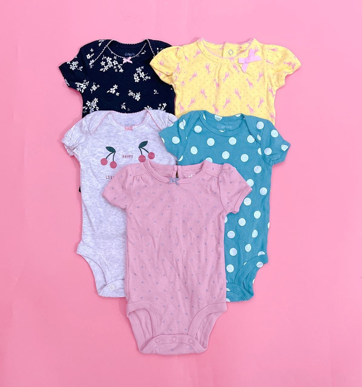  [0-24m] Bodysuit Lẻ Tay Ngắn Bé Gái Cter - Hàng tuyển chọn 