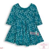  [11-12kg] Đầm Cotton Bé Gái ON - Xanh Bích Sao 