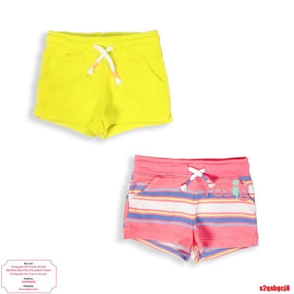  9-10kg 17-33kg Set 2 Quần Short Da Cá Bé Gái CJ - Combo màu ngẫu nhiên 