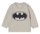  [16-17kg] Áo Nỉ Tay Dài Bé Trai - Xám Batman 