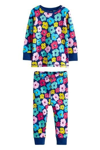  [13-14kg; 17-32kg] Set Đồ Bộ Dài Bé Gái Nxt - Xanh Hoa Màu 