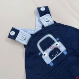  [0-3m] Yếm Bé Trai MC - Navy Xe Xanh 